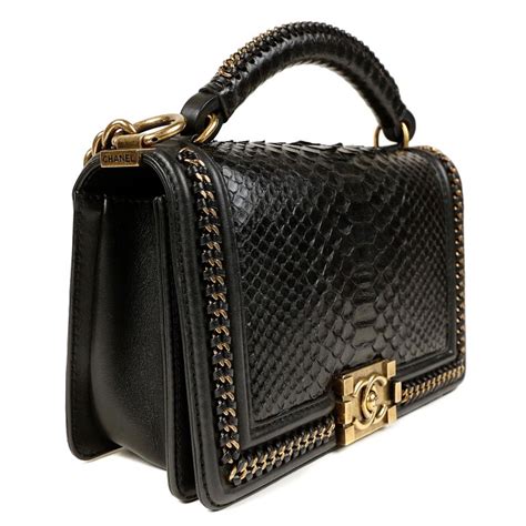 chanel boy python price|Chanel boys bag size.